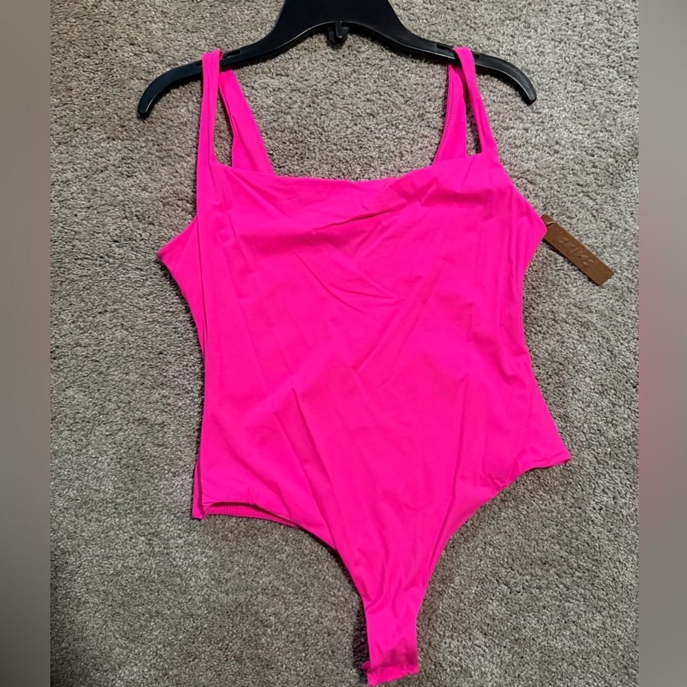 SKIMS Vibrant Pink Bodysuit
